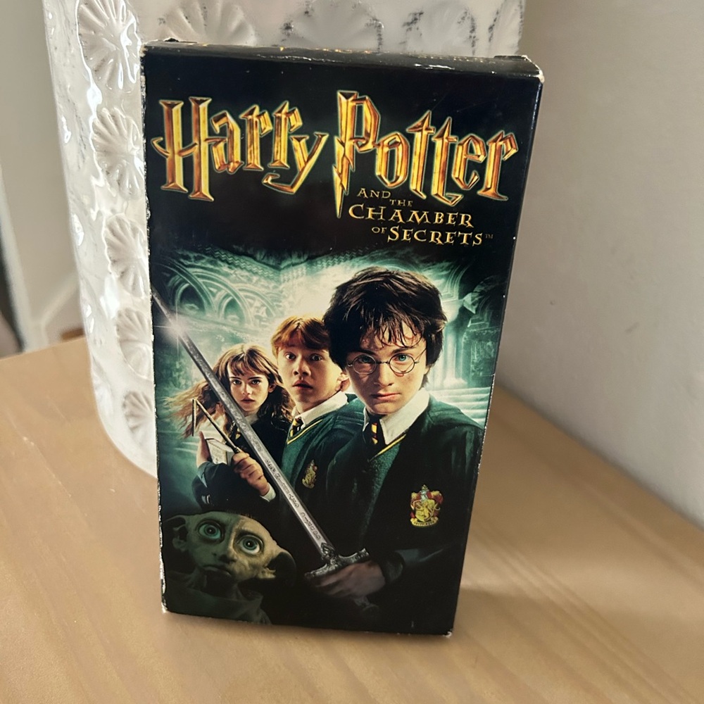 Vintage Harry Potter and the Chamber of Secrets VHS Tape & Box Collectible